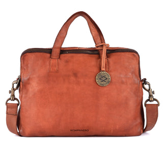 Maddox - The Small Laptop Bag -Cognac