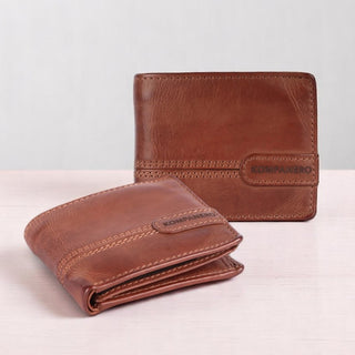 Brooks - The Mens Wallet -Cognac