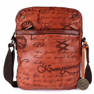 Buy KOMPANERO Genuine Leather Women's Sling Bag (B-11890-Cognac