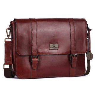 Roma - The Laptop Bag - 14 Inch - Cognac