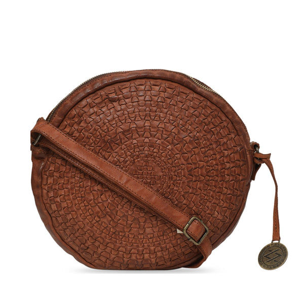 Buy Kompanero Brown Genuine Leather Slingbag (B-9361-COGNAC) at