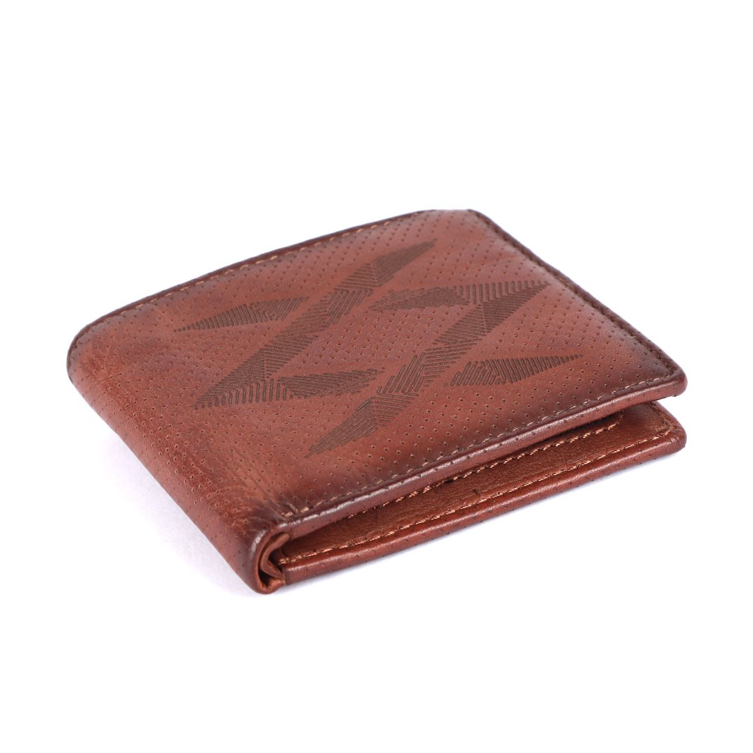 Alia Series – Classic Mens Wallet with Detachable Card Holder in Genui –  Brown Bear