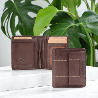Leo - The Money Clip Wallet -Dark Brown