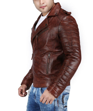 Men's Brown Leather Jacket